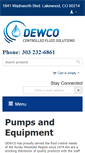 Mobile Screenshot of dewco.com