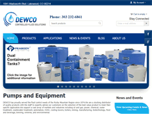 Tablet Screenshot of dewco.com